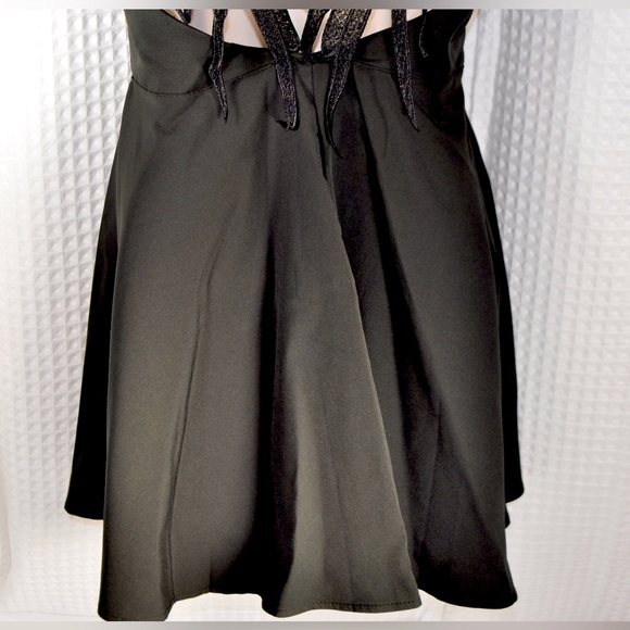 Choies Dark Angel With Wings Little Black Dress Women’s Size Large. - Picture 7 of 9